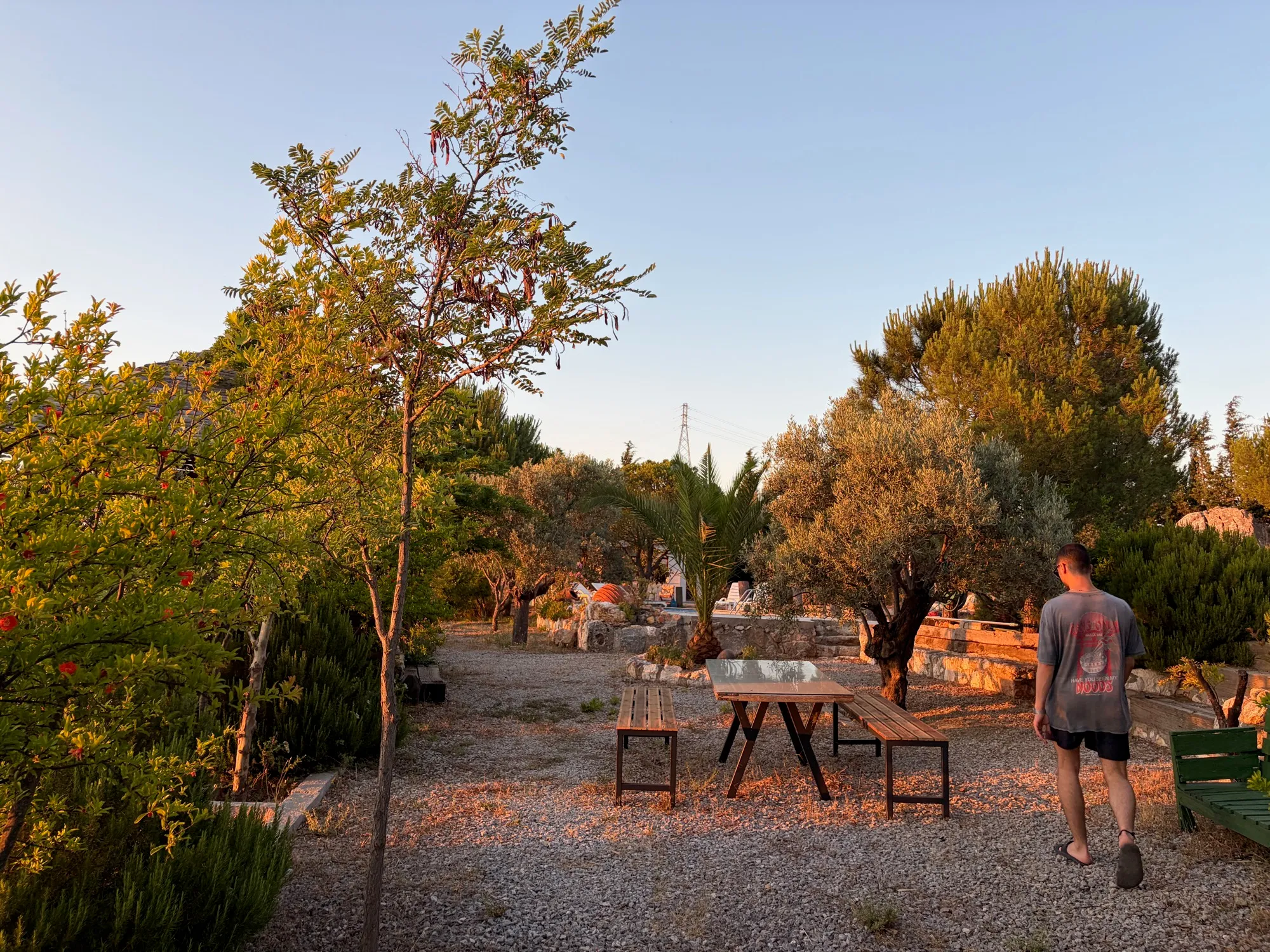 Long tables in the garden