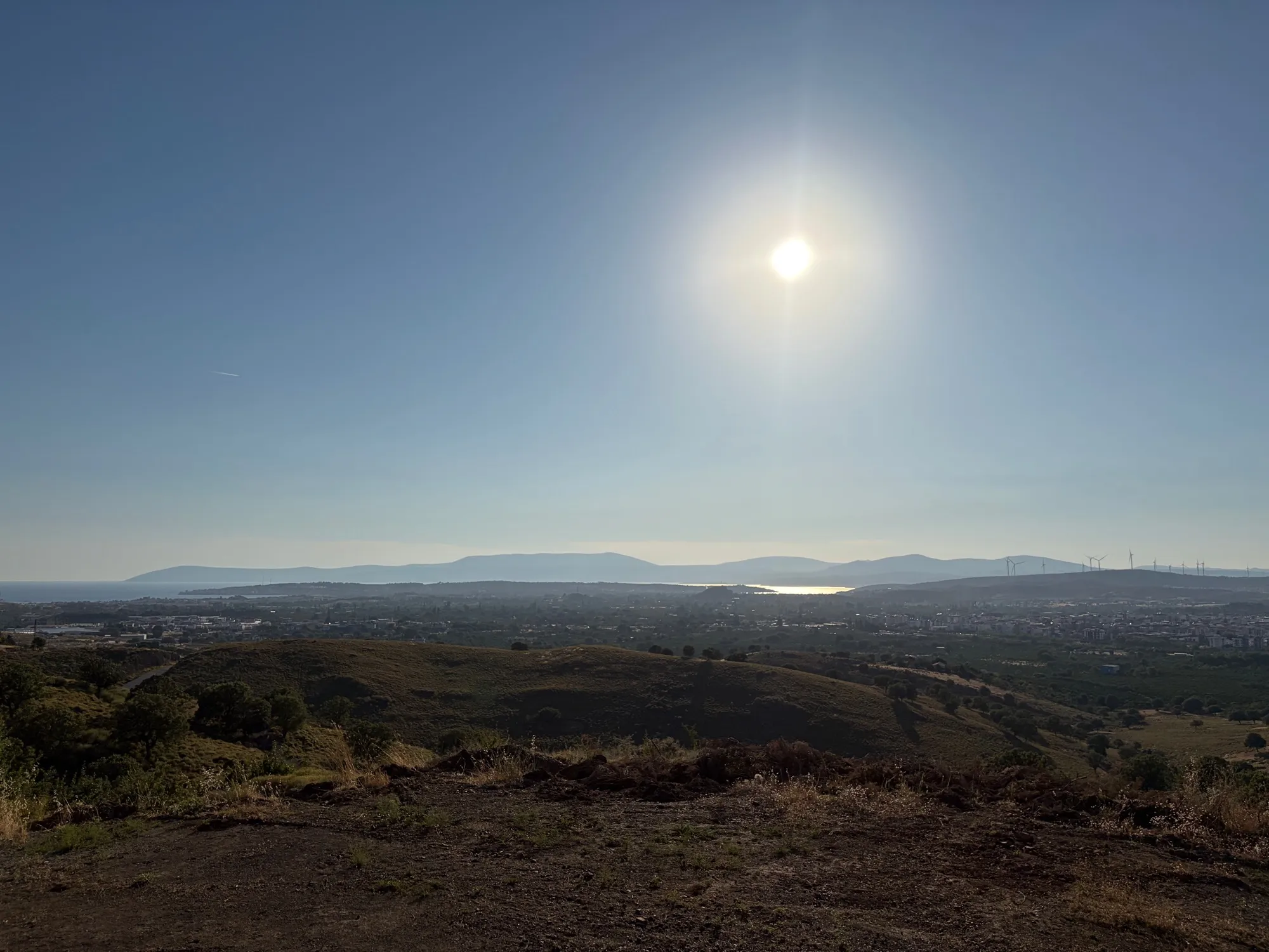 Evening sky over Seferihisar