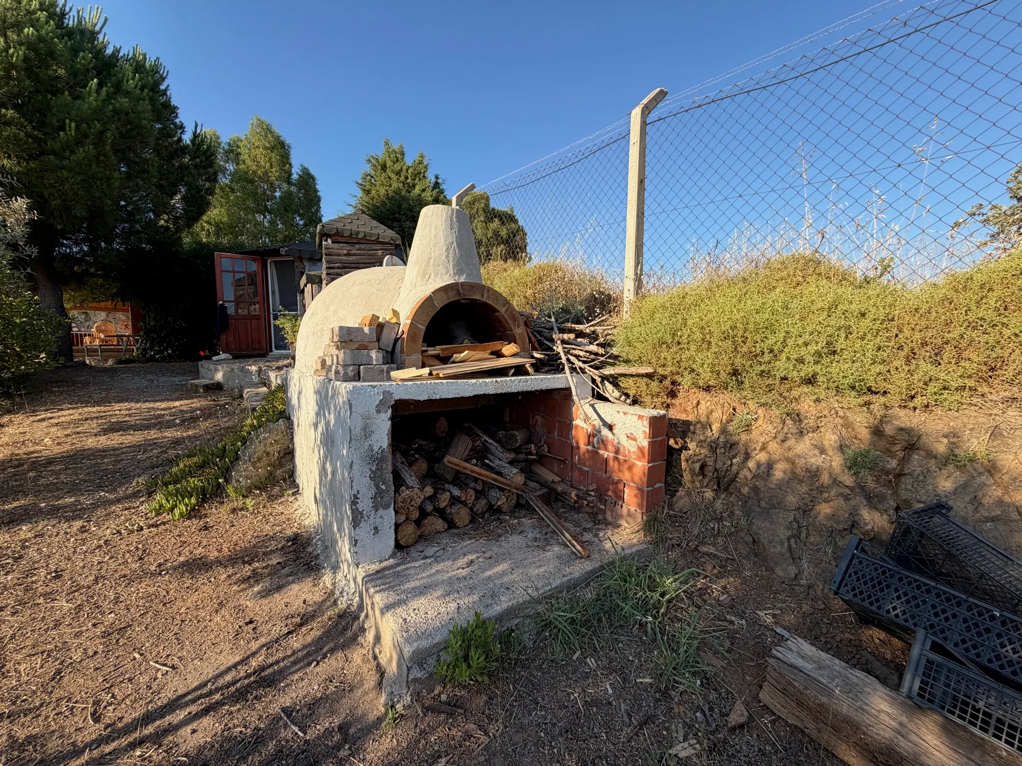 The wood-fired oven