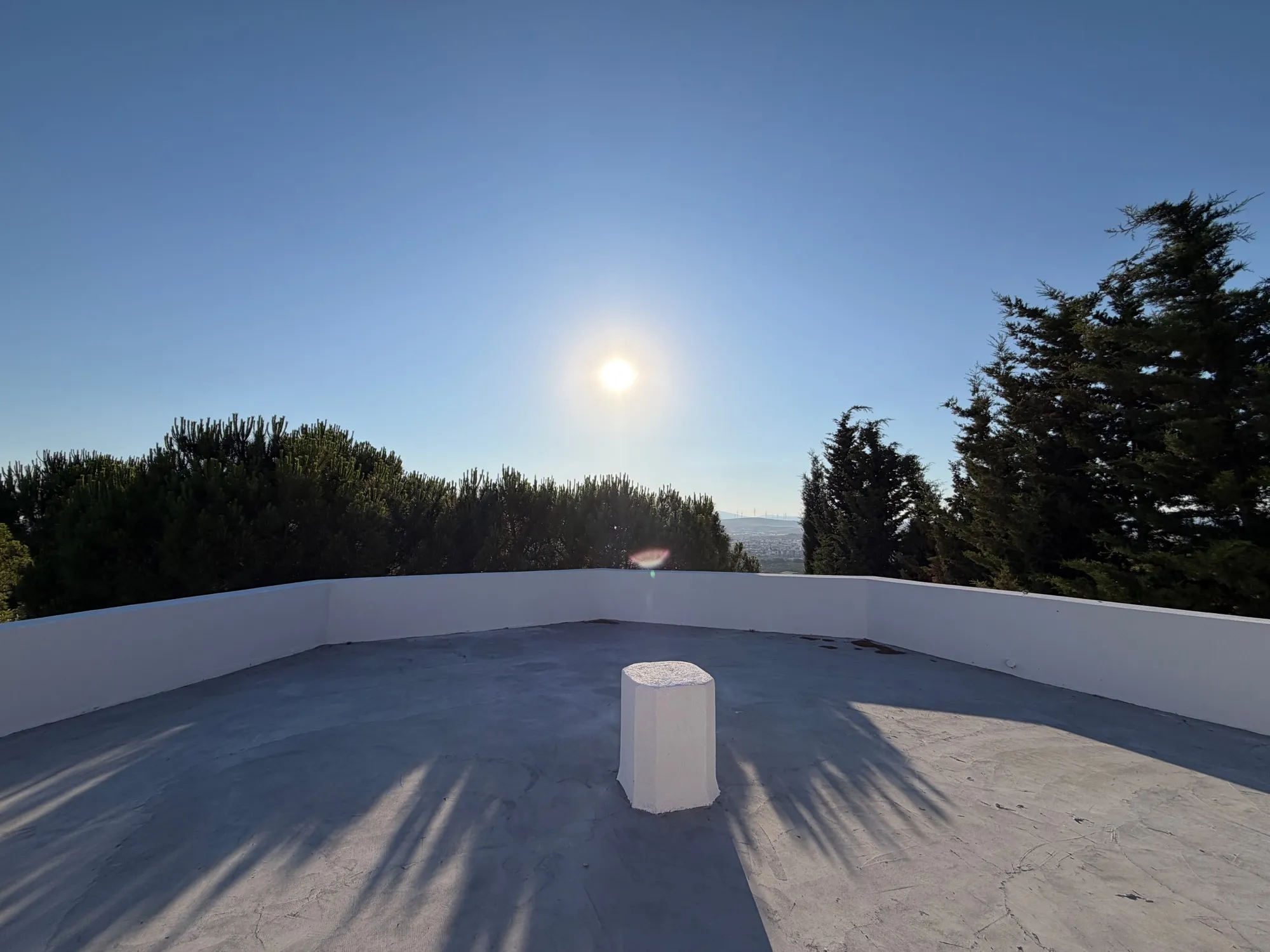 The rooftop terrace